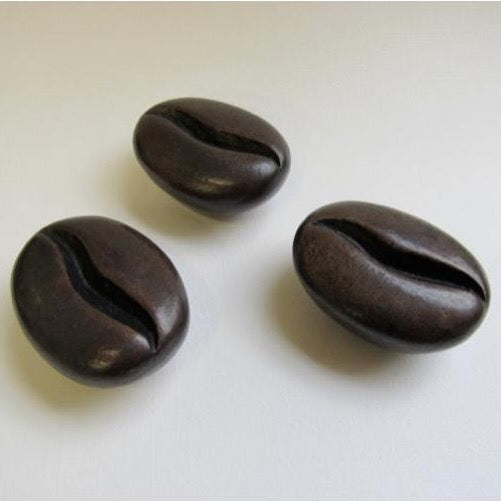 Large coffee beans made from bronze