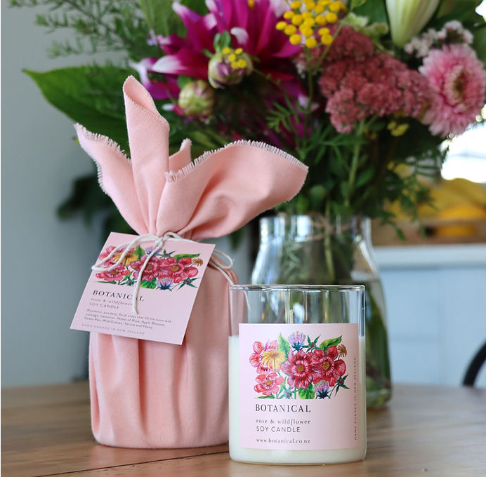 Rose & Wildflower Soy Candle