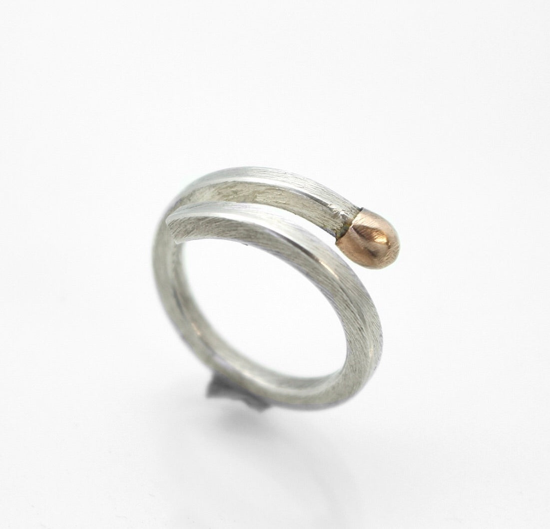 ‘Live Match’ Ring - Sterling silver & 9ct Rose Gold