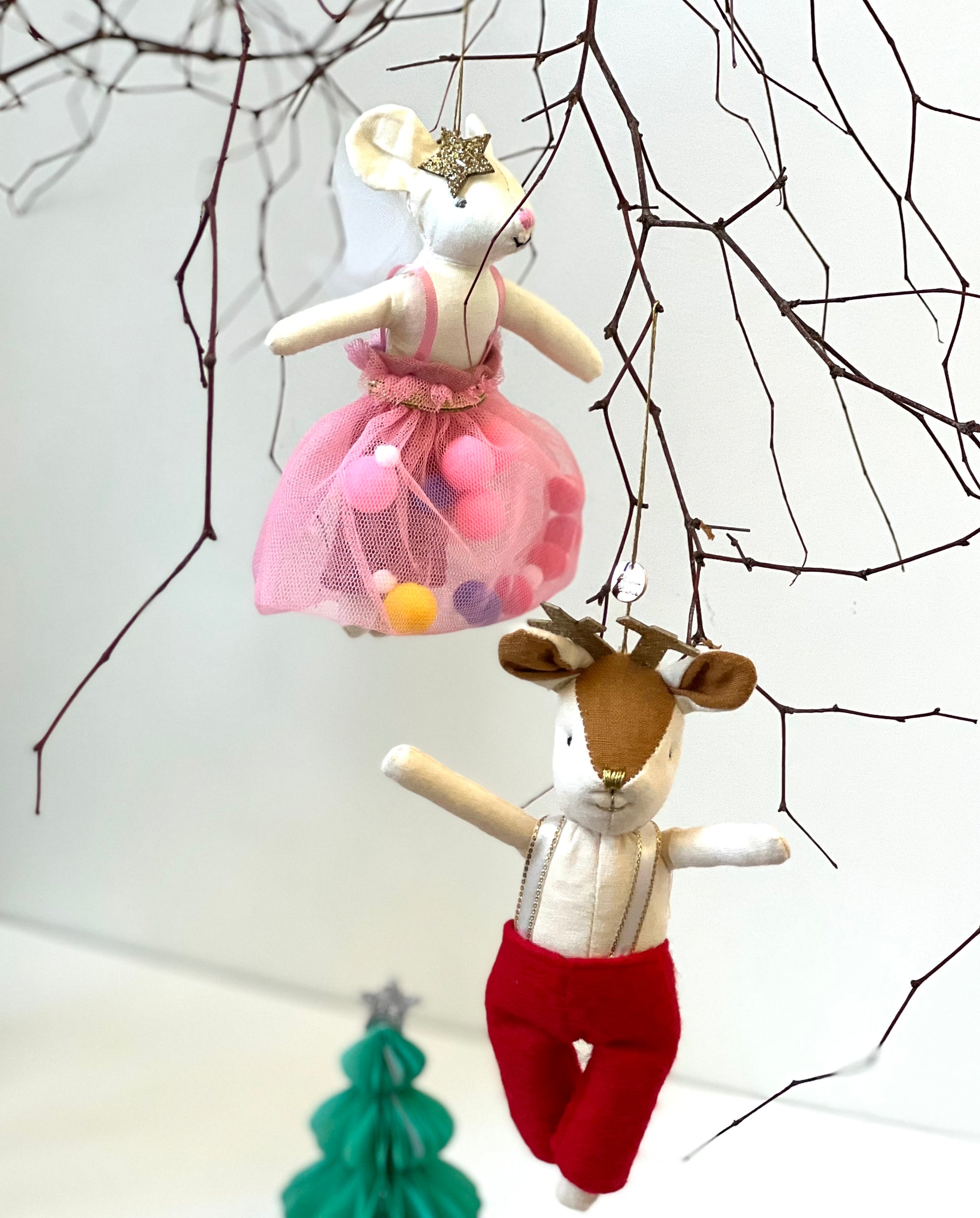 Mr Reindeer tree decoration