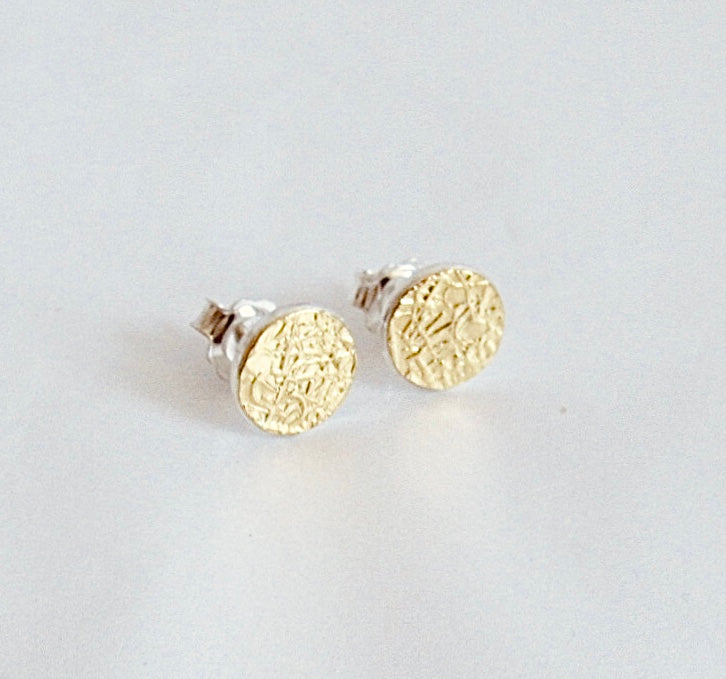Earrings- Sterling silver and gold