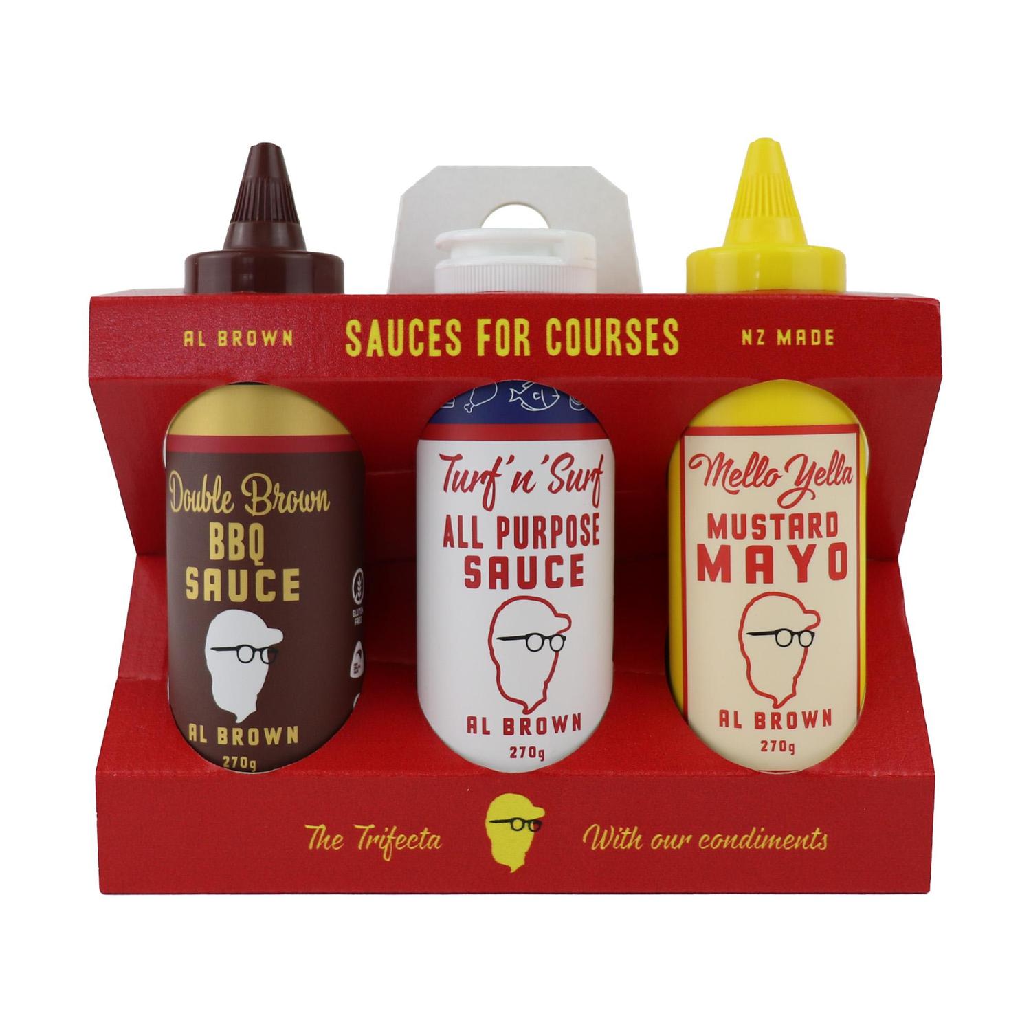 Trifecta Sauce Caddy | All Brown