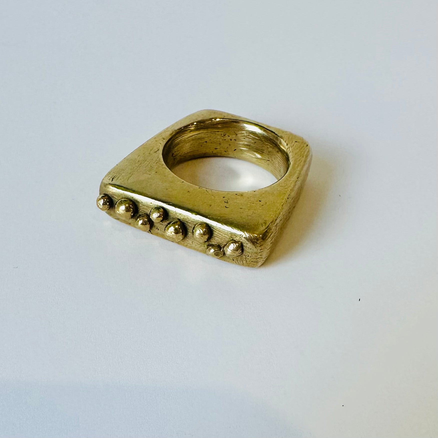 Bronze hand made ring
