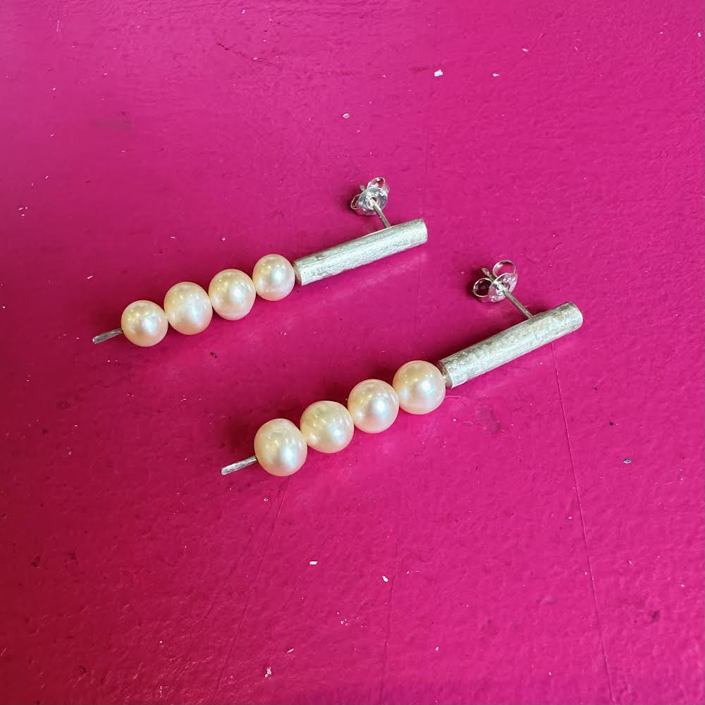 Four Pearl Earrings