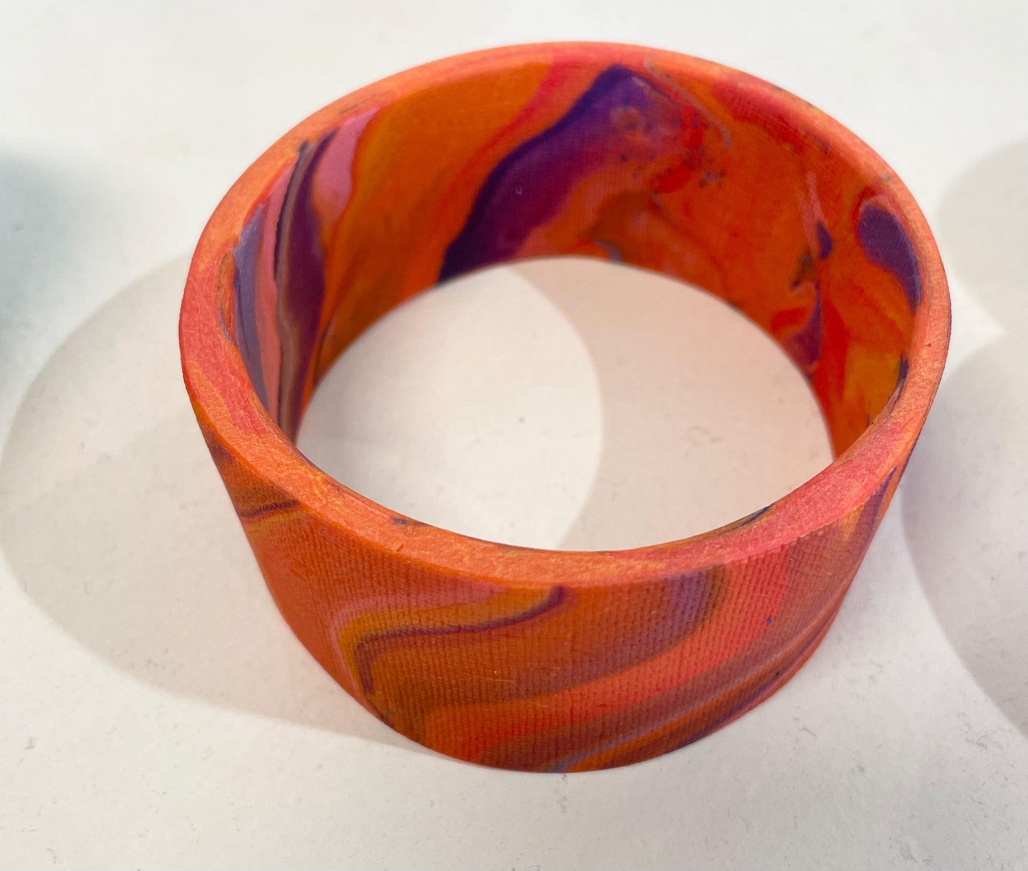 Wave Bangle - Orange