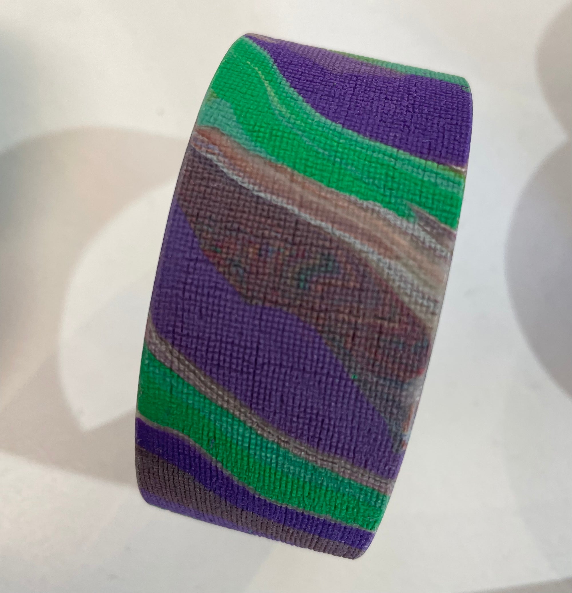 Wave Bangle - Purple/Green