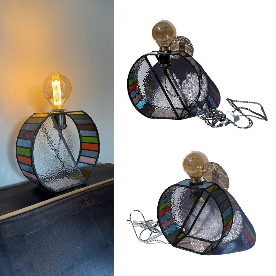 Multi Colour Round Lamp