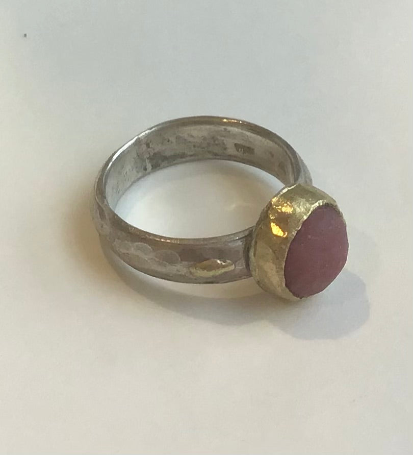 Thulite ring