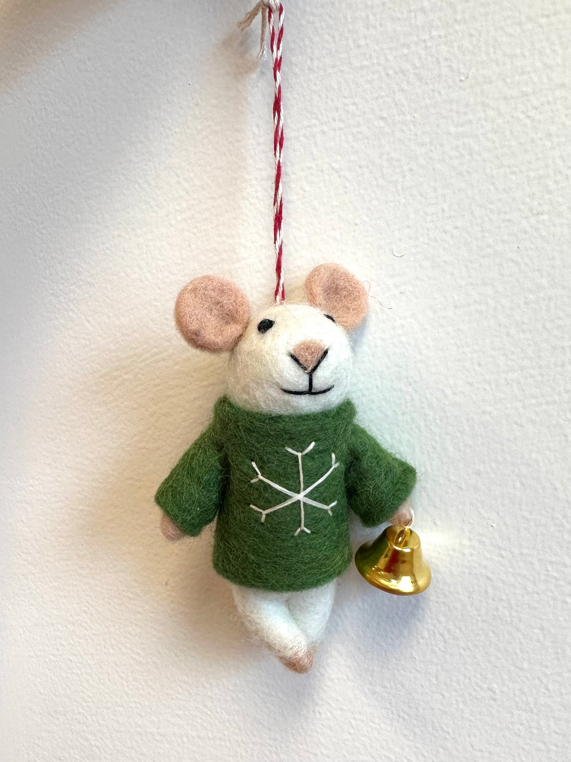 Mouse with Bell Decoration