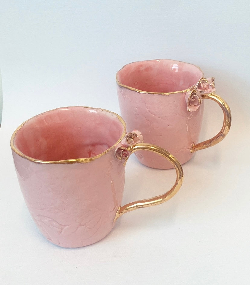 Pink Floral Cup