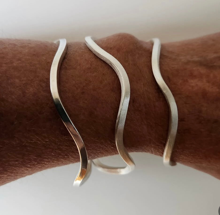 Silver Wave Bracelet