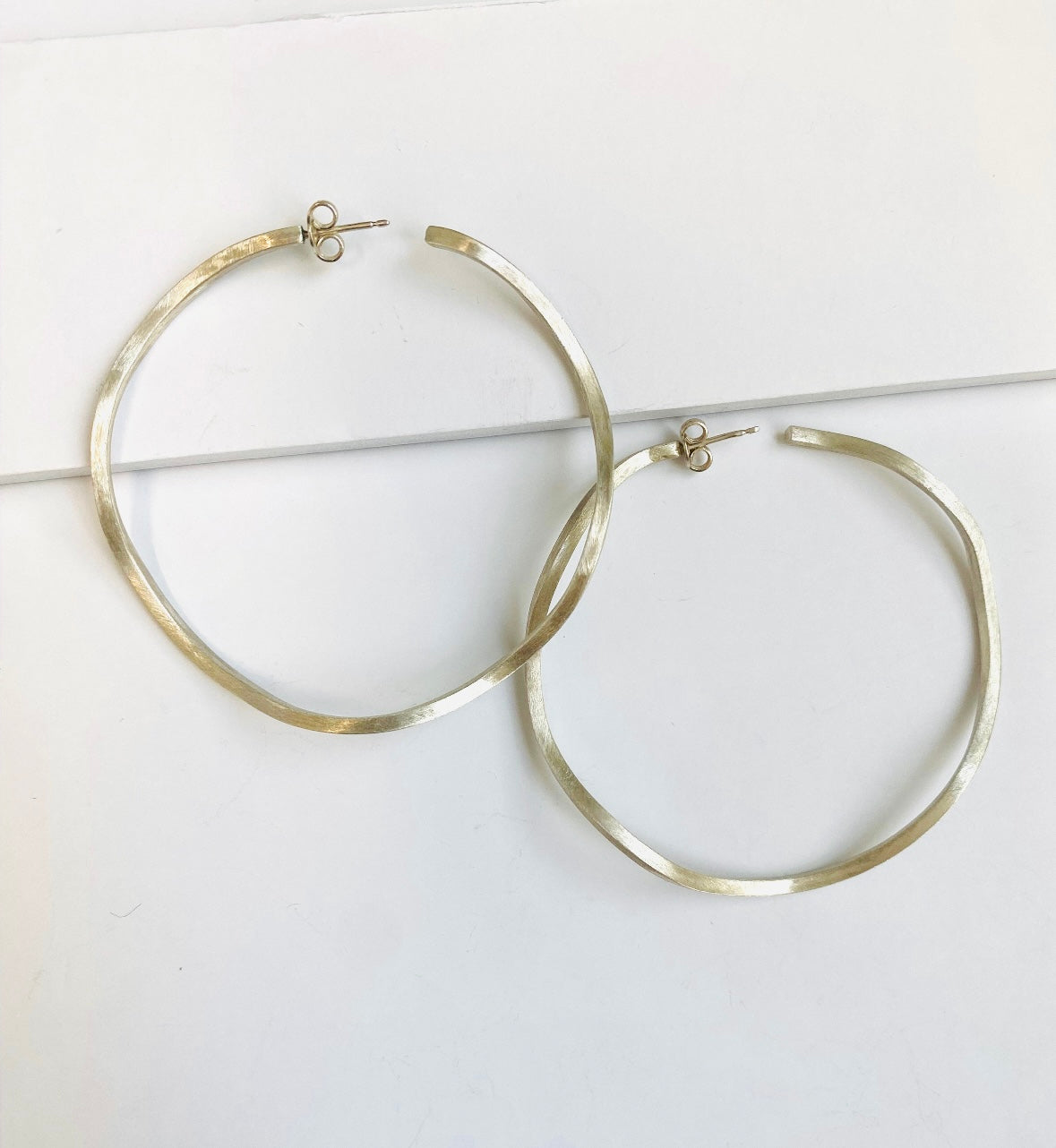 Wave Hoop Earrings