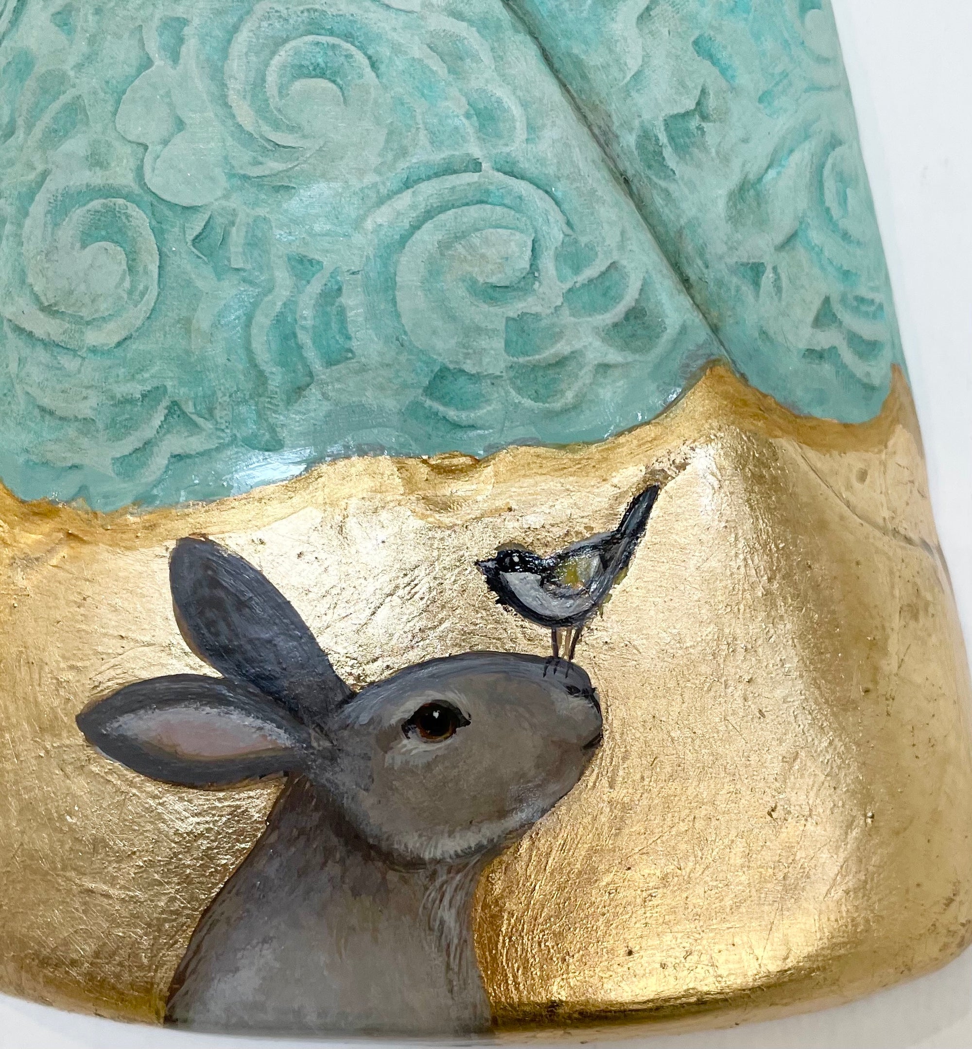 Rabbit with bird detail