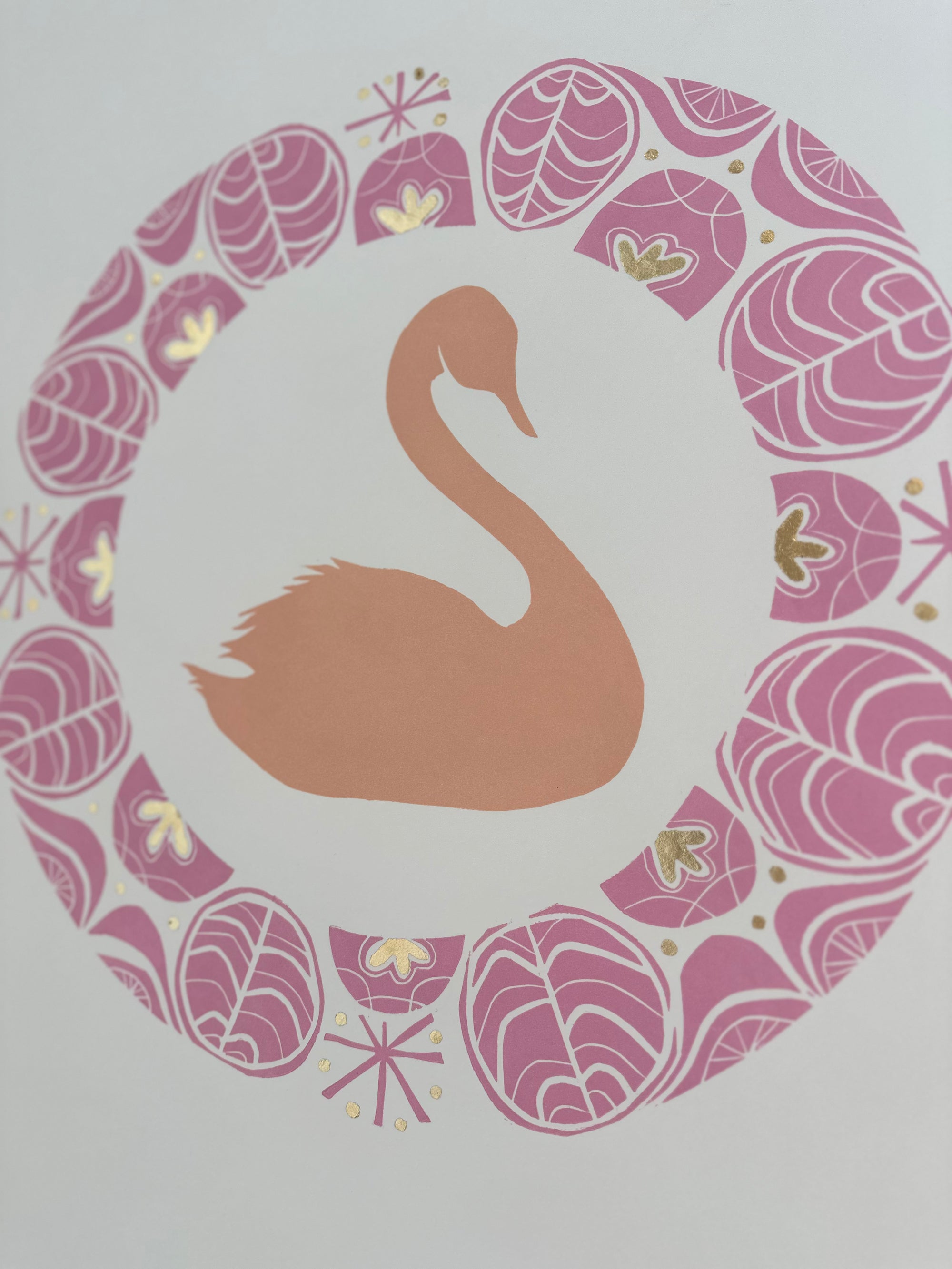 Peach Swan