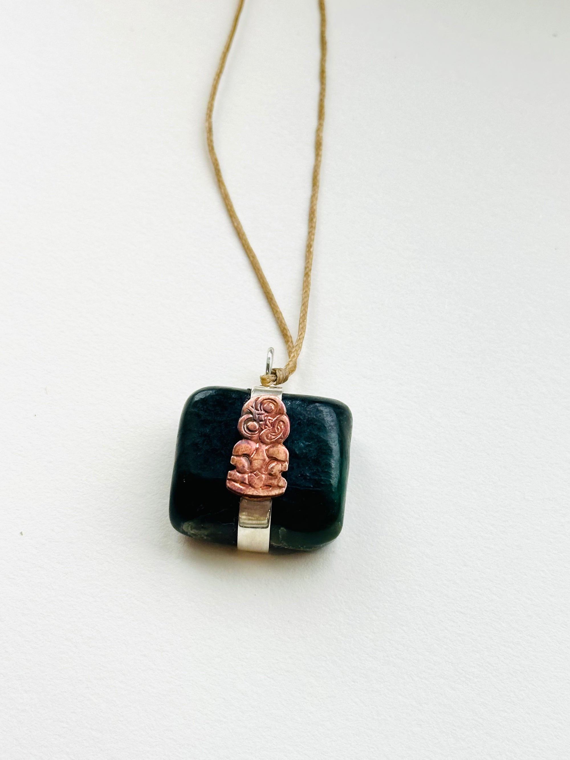 Pounamu & Tiki Pendant