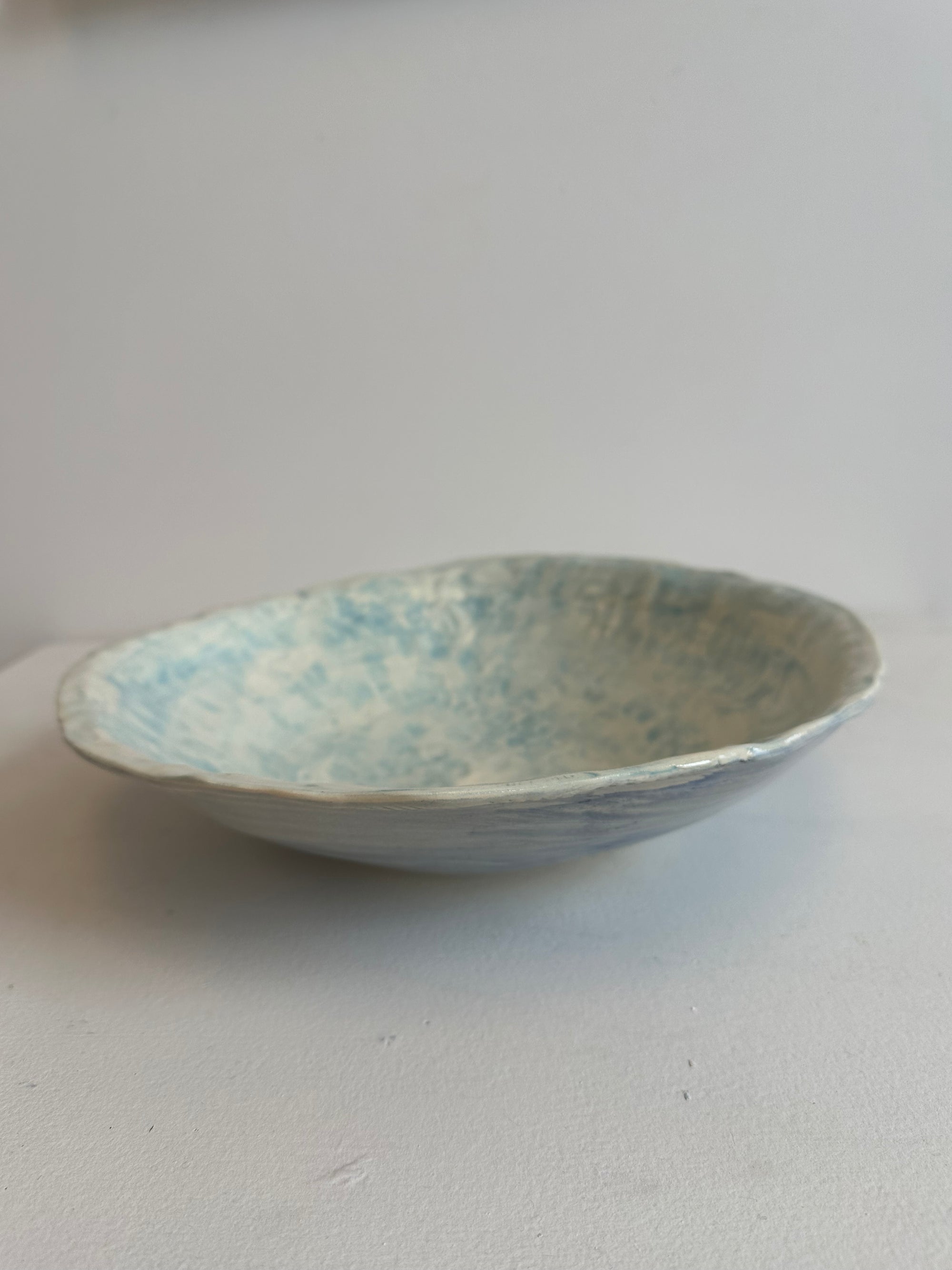 Shallow Hand Built Bowl