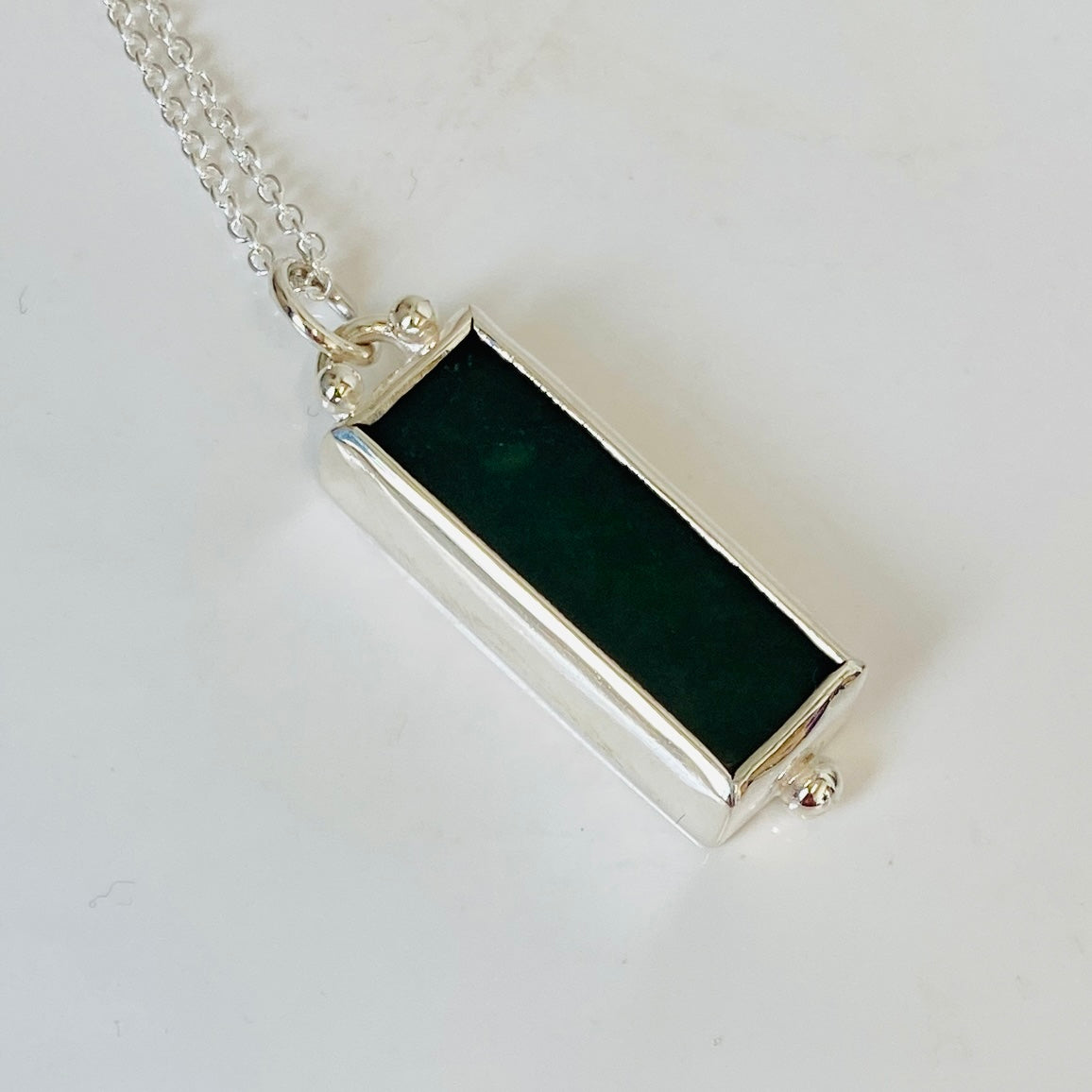 West Coast Pounamu bar pendant necklace