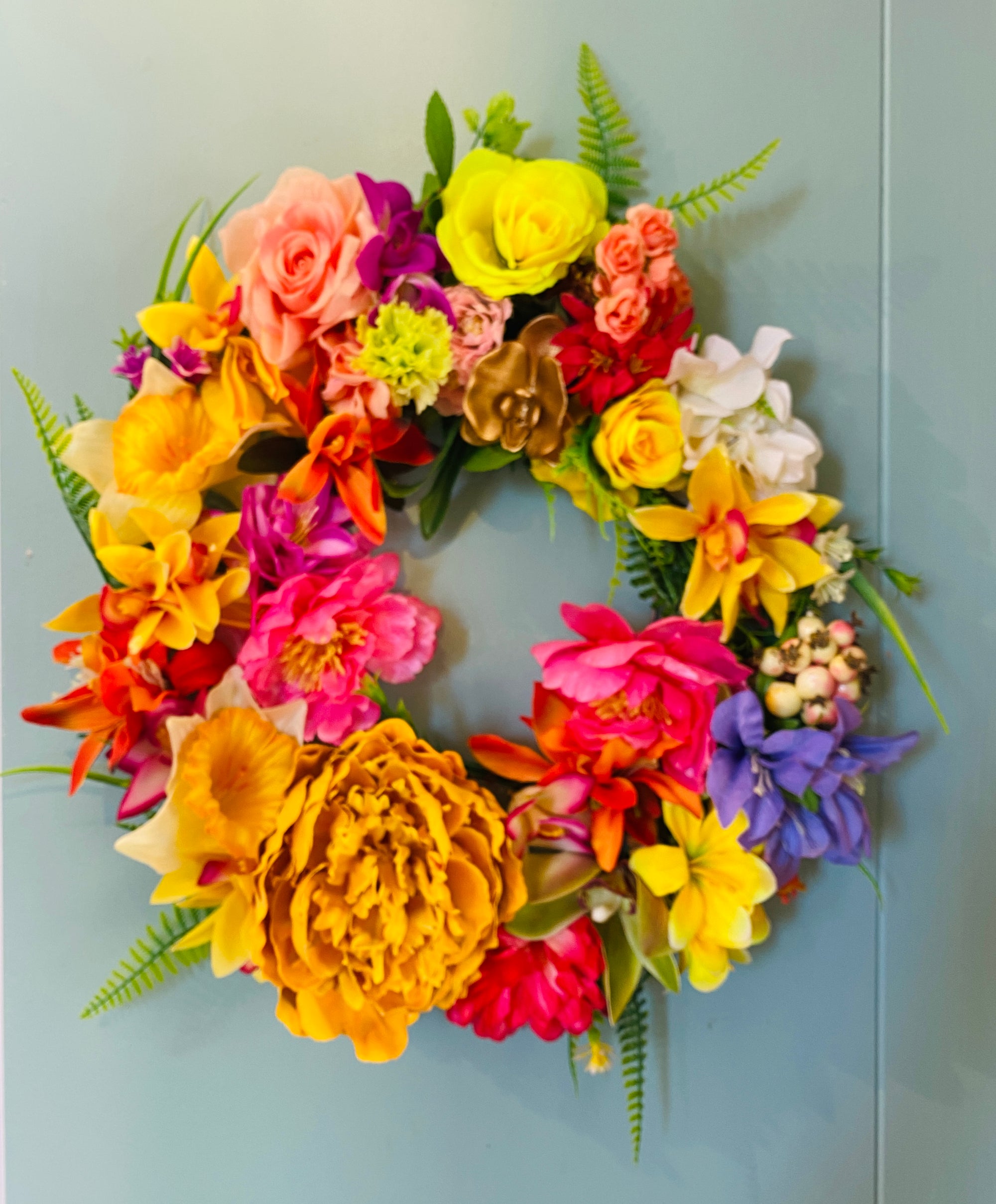 Summer Pansy Wreath