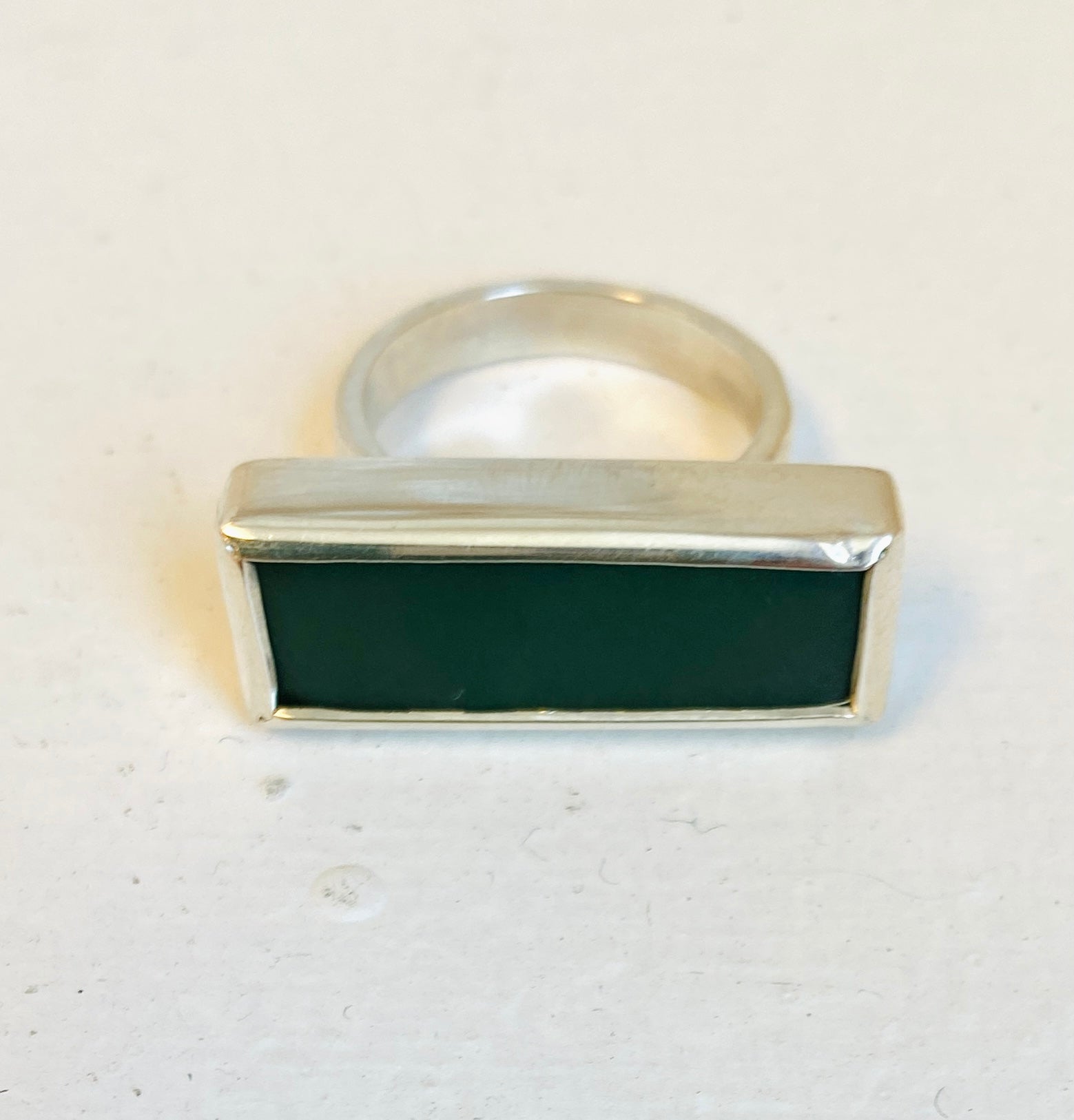 West Coast Pounamu bar ring