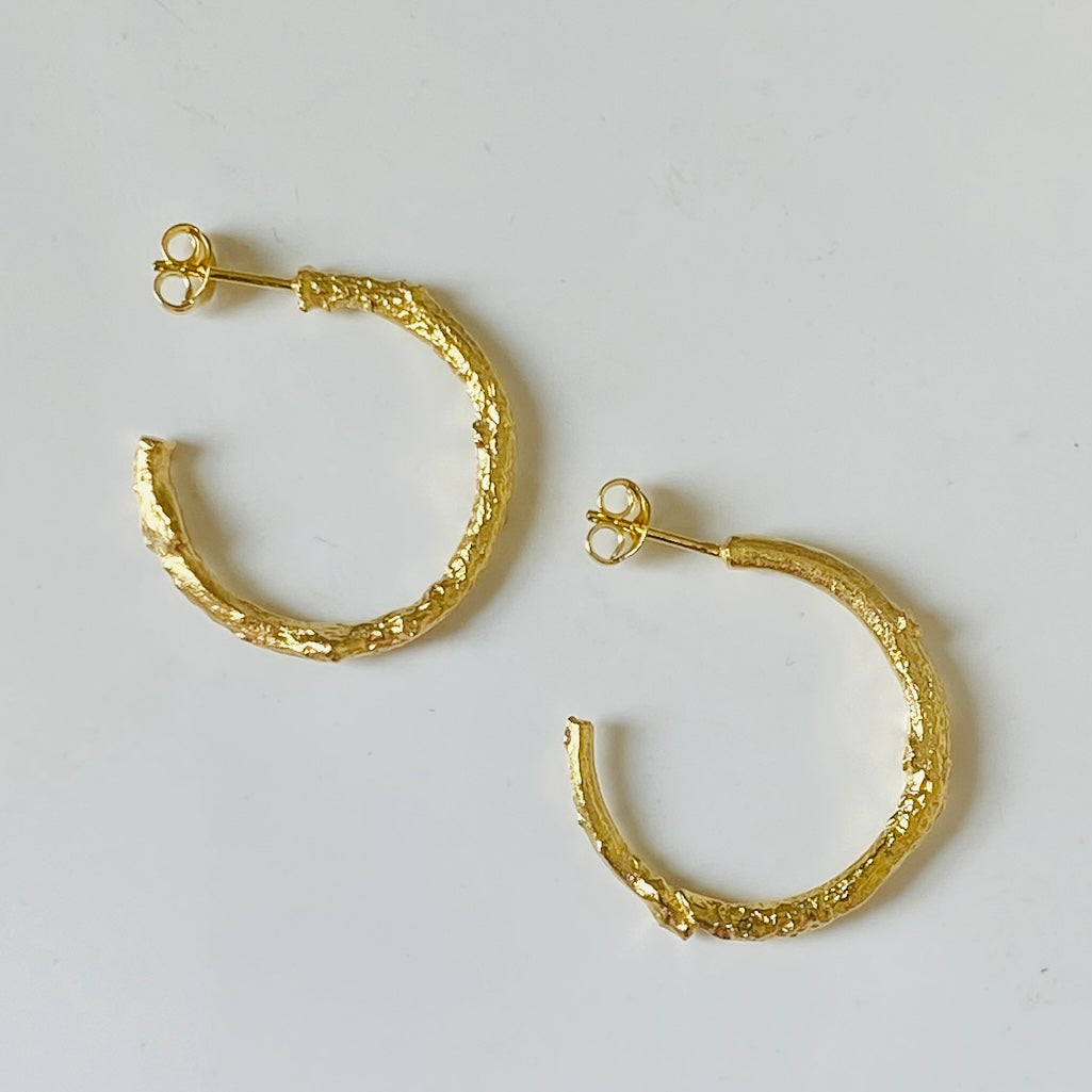 Briar Twig Hoop Earrings