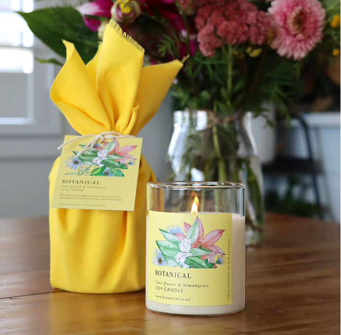Lime Blossom & Lemongrass Soy Candle