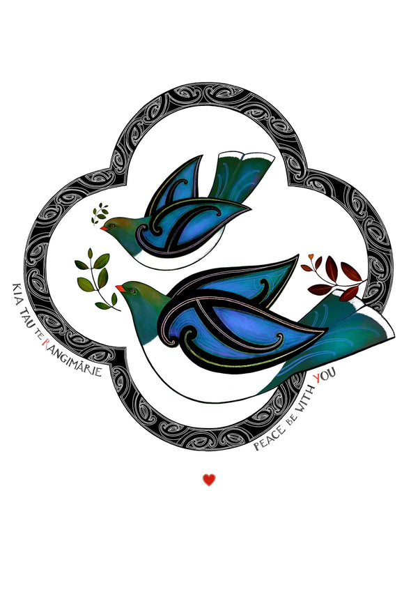 Limited Edition Print | Rangimarie Kereru - RED
