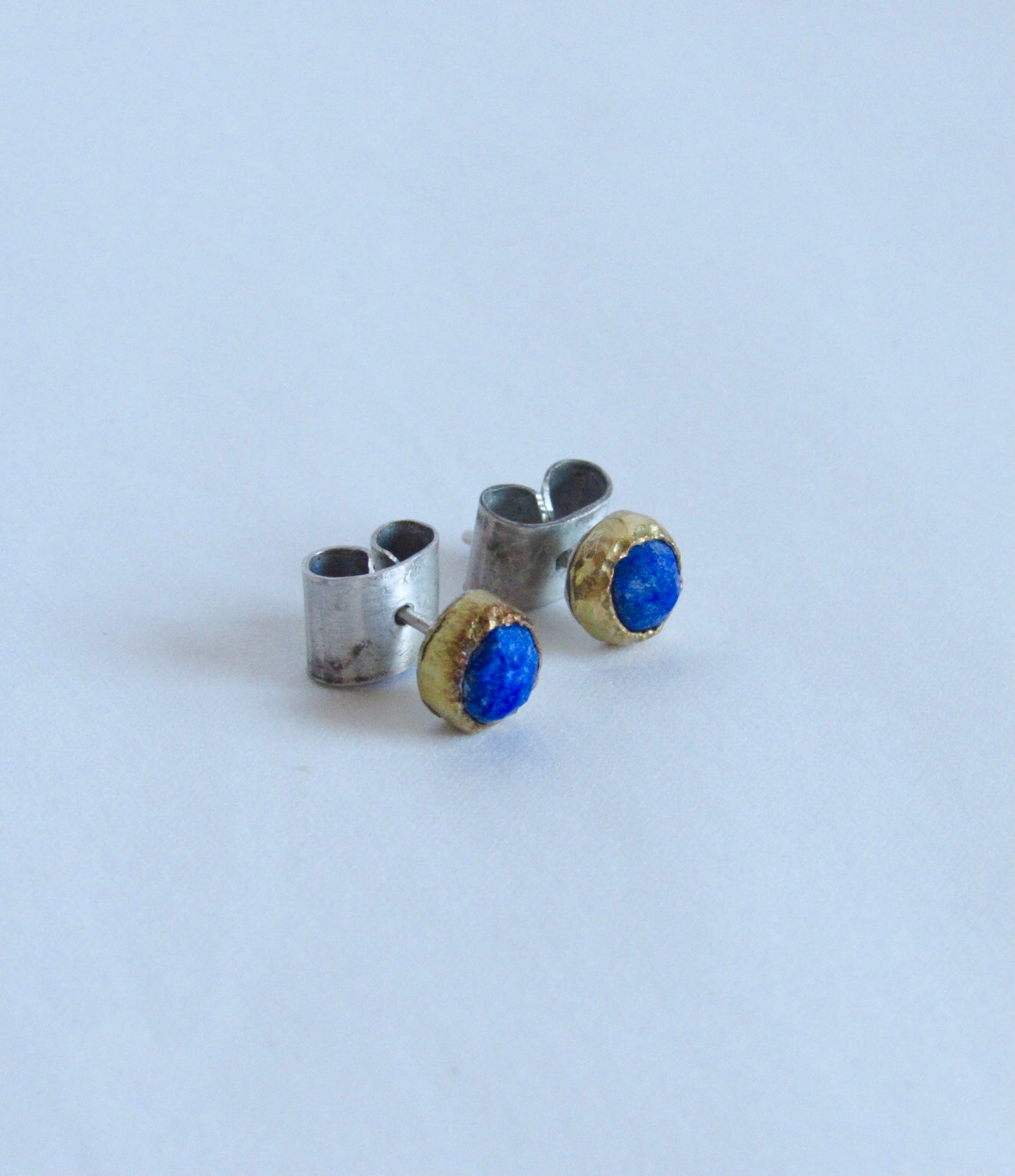 Lapis and Gold Stud earrings
