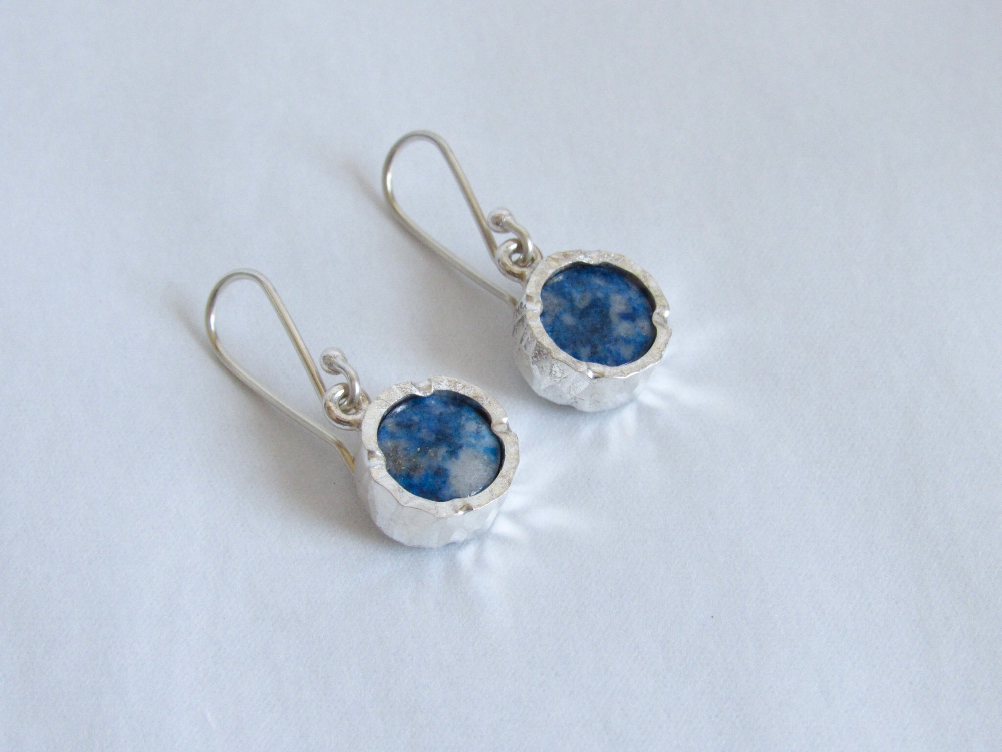 Earrings - Lapis and Sterling Silver drops